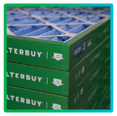 Stacked Filterbuy MERV-8 air filters
