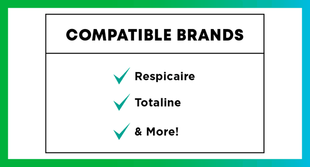 Marques compatibles : Respicaire, Totaline et plus