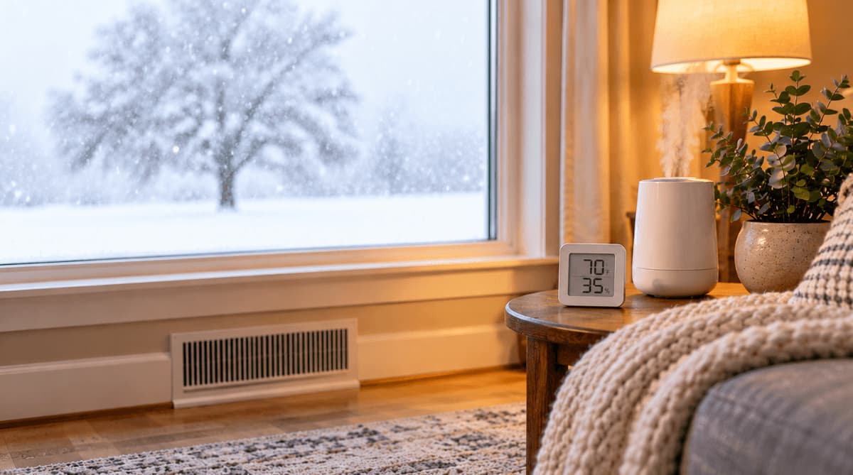 Quelle est l'humidité intérieure idéale en hiver ? (Tableau selon la température extérieure)