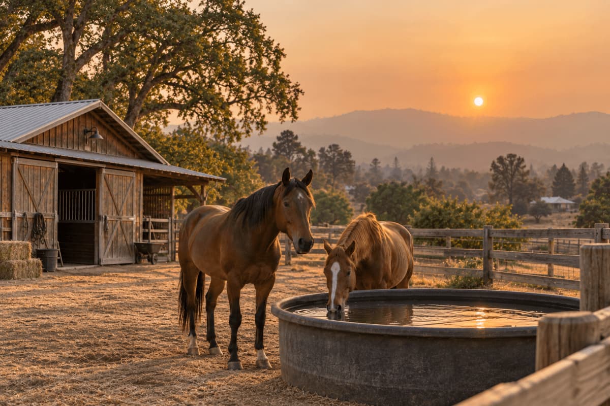 How to Protect Horses and Livestock From Wildfire Smoke