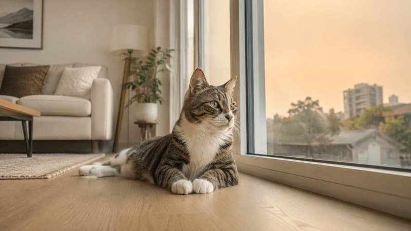 Pourquoi la fumée de feu de forêt affecte davantage les chats et comment prévenir l'asthme félin à l'intérieur