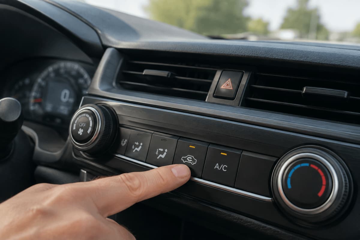Recirculer ou air frais? Quand utiliser chaque bouton dans votre voiture
