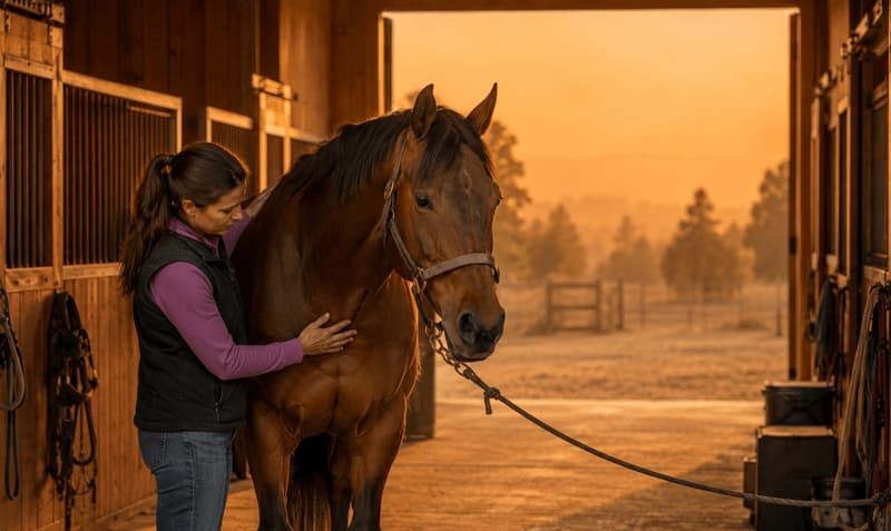 Protecting Horses, Chickens, and Livestock From Wildfire Smoke With Barn Air Filtration and Daily Care Tips