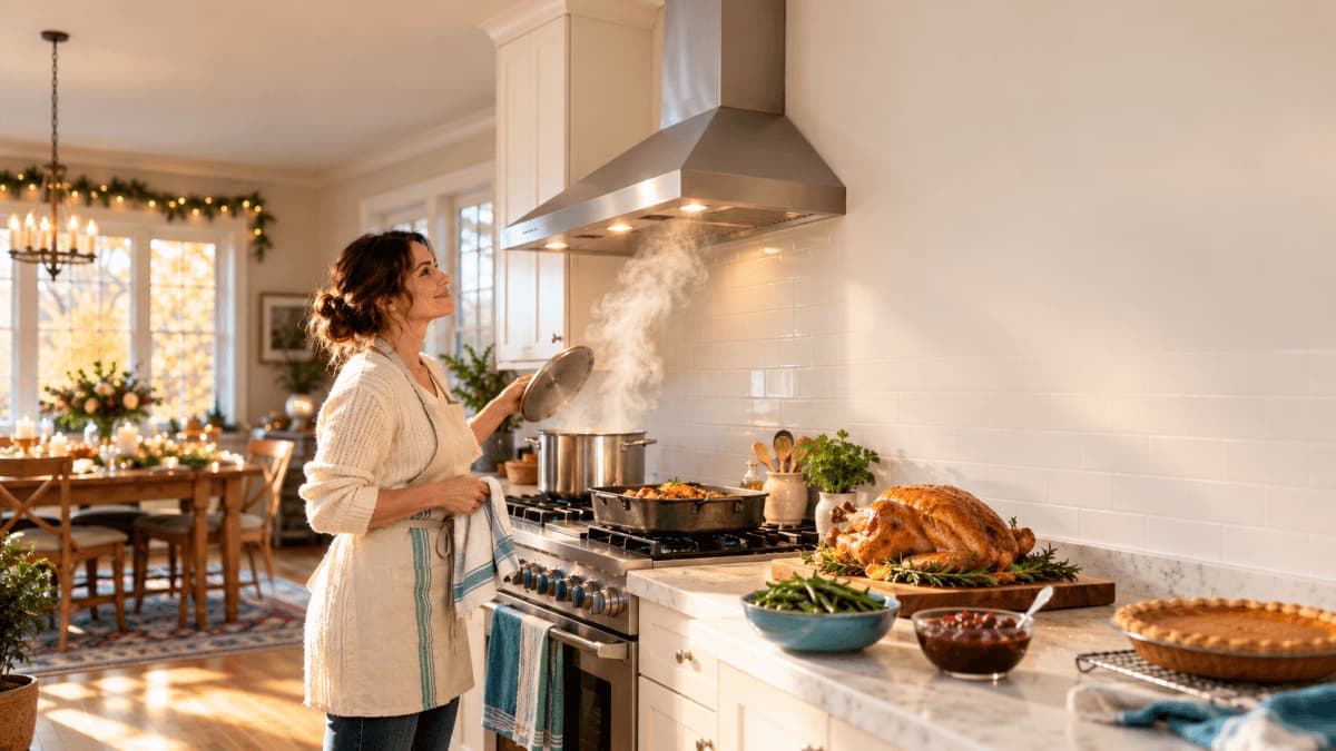 Holiday Cooking Air Quality: Reduce Smoke, Odors & VOCs
