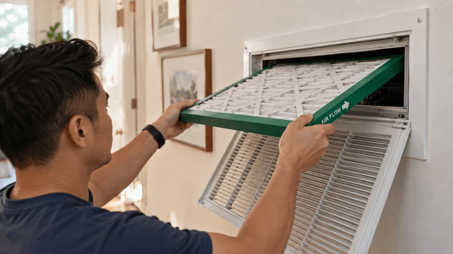 Comment remplacer un filtre à air du climatiseur : étapes, direction de la flèche et taille