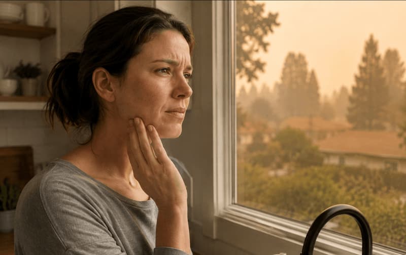 Wildfire Smoke and Skin Reactions: Why Fire Season Triggers Rashes, Eczema Flares, and Breakouts, and How Indoor Air Helps