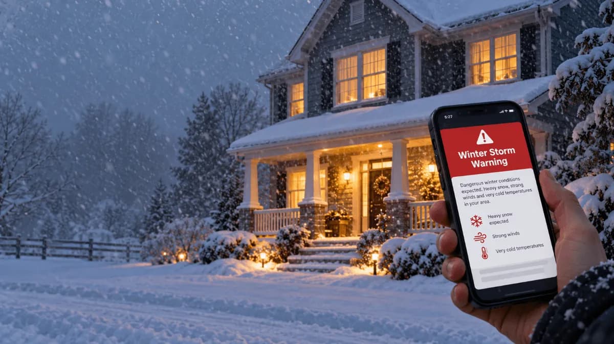 Y a-t-il une alerte de tempête hivernale près de moi? Comment vérifier maintenant et préparer votre maison