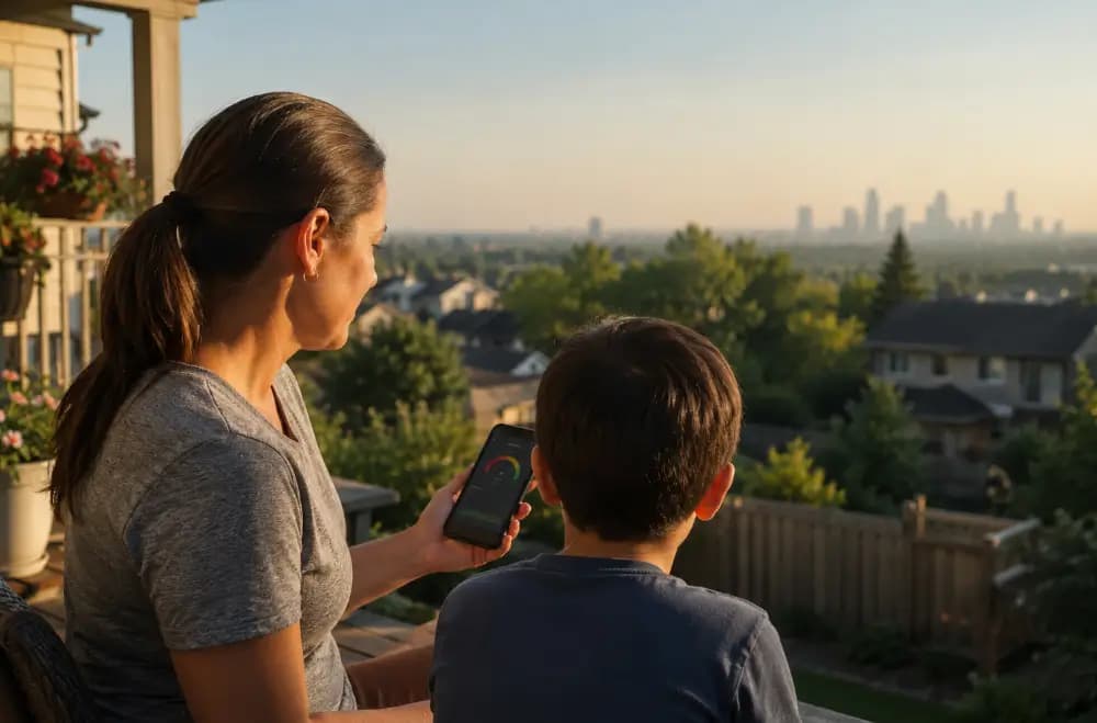Qualité de l'air extérieur et asthme : déclencheurs, seuils et protection intérieure