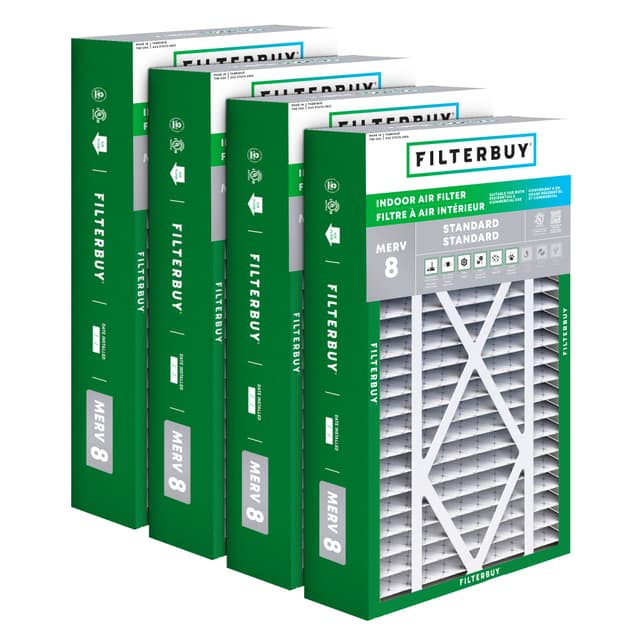 Skuttle 16X25X5 MERV 8 Replacement Filter - 6 Quantité