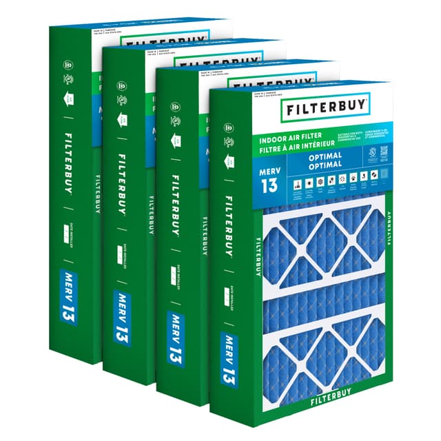 17X26X4 MERV 13 Pleated Air Filter - 6 Quantity