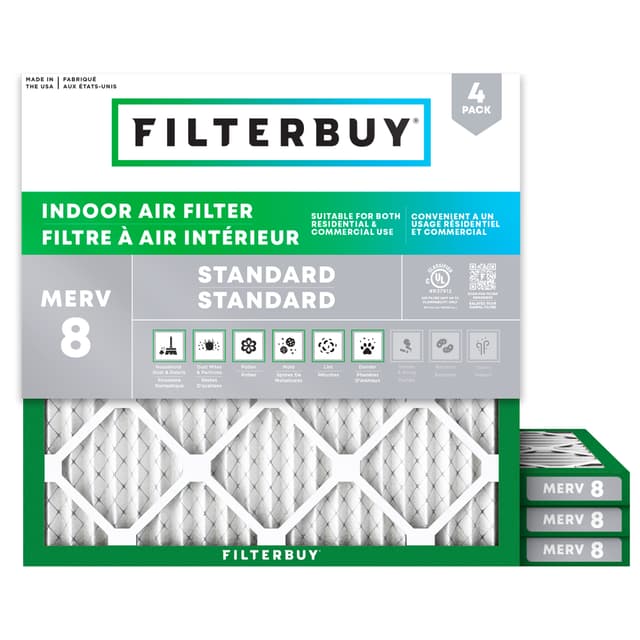 Filtre à air de remplacement pour climatiseur pour la maison ou le bureau - 4 Quantité